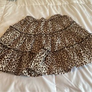 kids print ruffle skirt